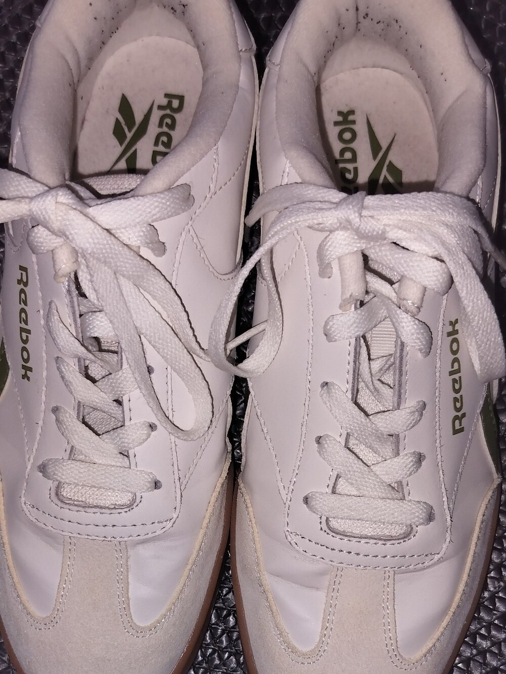 Reebok Women's White & Gum Lace-Up Sneakers